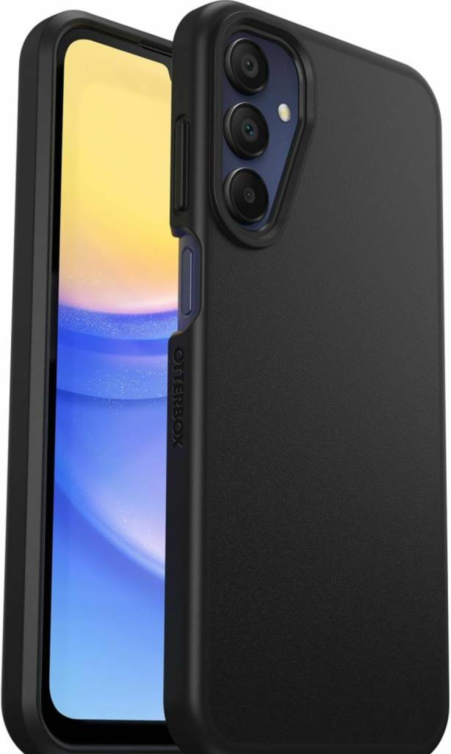 OtterBox Prefix Series Thin Case for Samsung Galaxy A15 5G - Slim Protective Cover with Raised Edges, Wireless Charging Compatible, Black