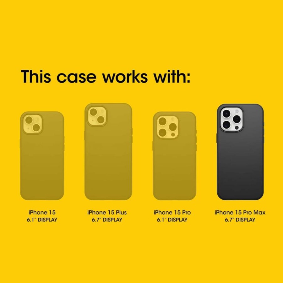 OtterBox iPhone 15 Pro Max Fre Series Waterproof Case with MagSafe - Black, Recycled Plastic, Sleek Design